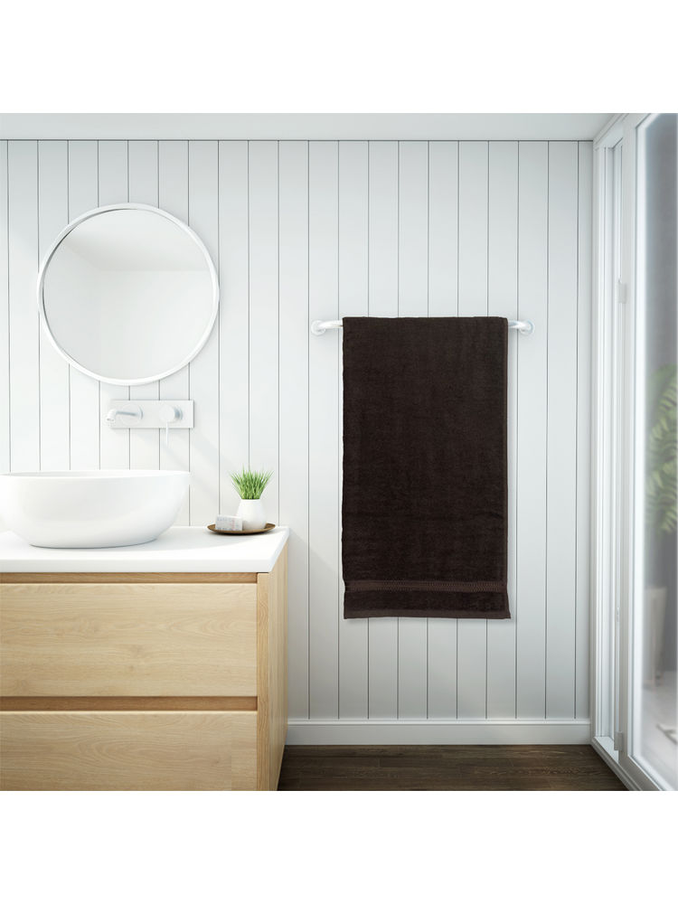 Welspun Cotton Anti Bacterial 380 GSM Dark Brown Bath Towel (75X150 Cm)-picture-17