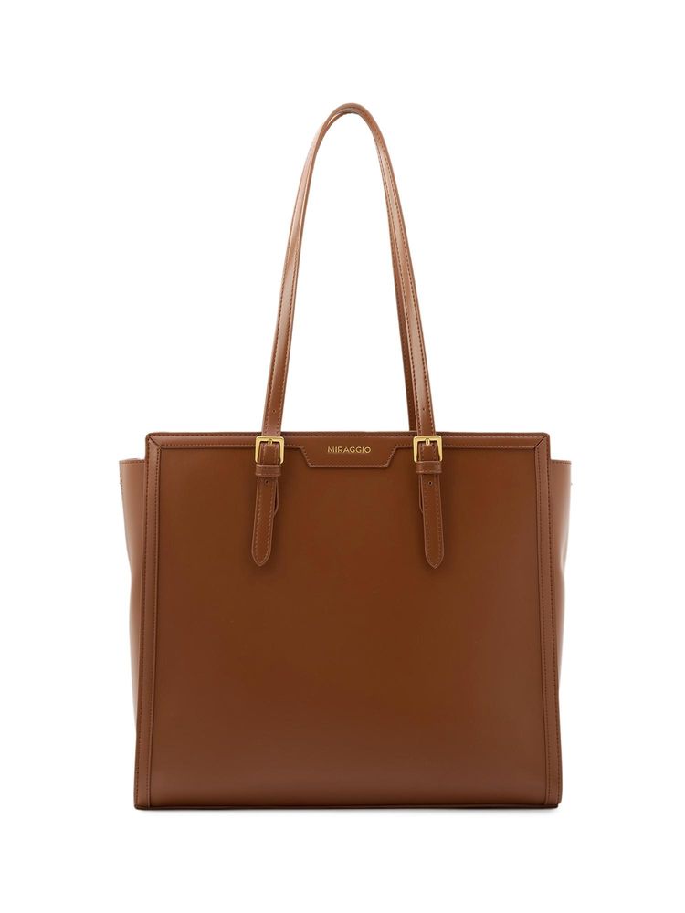 MIRAGGIO Judith 14 Inch Tote Bag - Brown (L)-picture-45