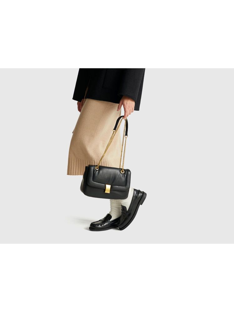 united colors of benetton fashion United Colors of Benetton Women Polyester Solid Padded Mini Handbag - Black-picture-28
