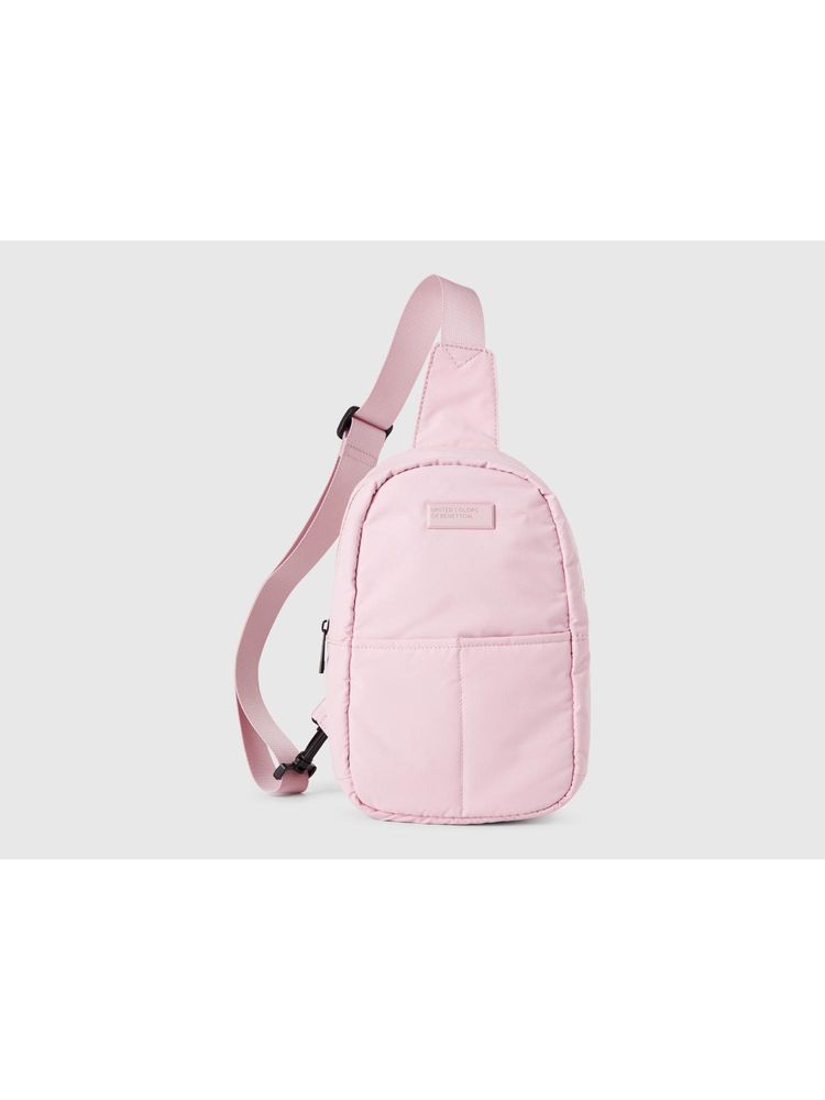 united colors of benetton fashion United Colors of Benetton Unisex Solid Sling Bag with Detachable Strap - Pink-picture-23