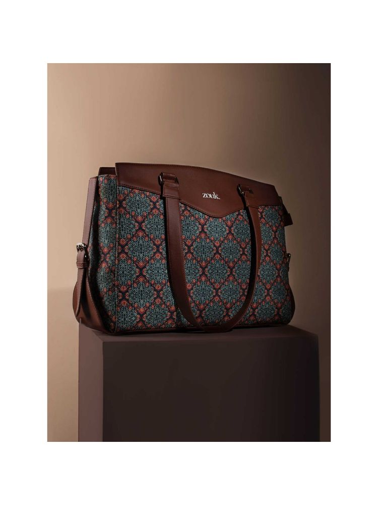 Zouk Kolkata Nouveau Womens Work Bag Multi Color-picture-24