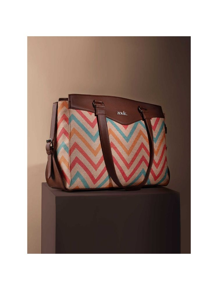 Zouk Wave Beach Womens Work Bag Multi Color-picture-10