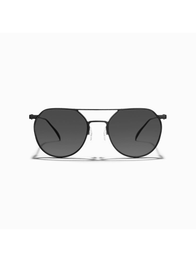 SAM AND MARSHALL Alpha UV Protected Tinted Metal Round Black Sunglasses-image-33