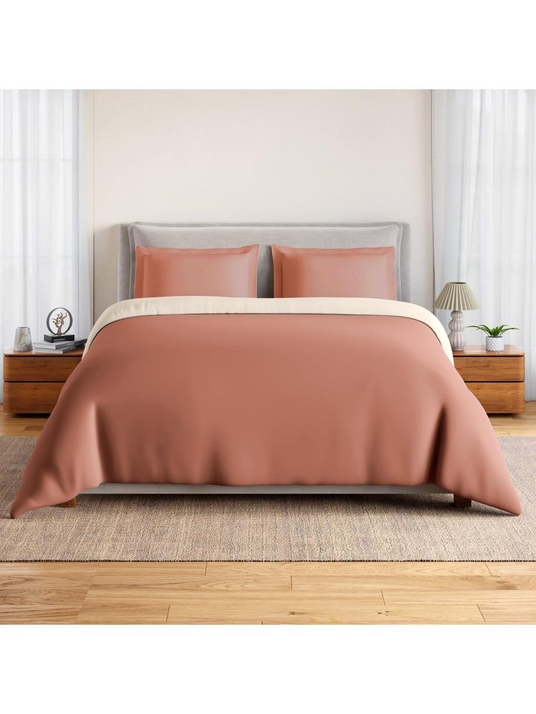 SPACES Everyday Essentials 100% Cotton 170 Tc Plain Double Quilt Blanket Mocha Mousse - Pink-image-34