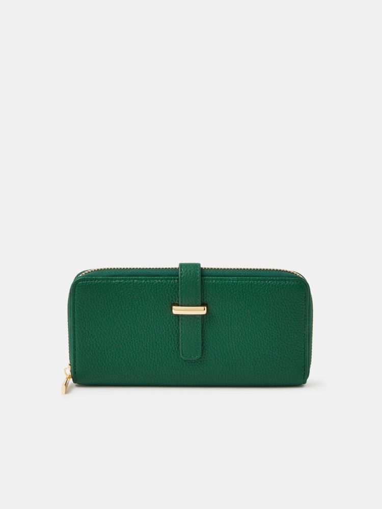 Accessorize London Women Green Faux Leather Wallet