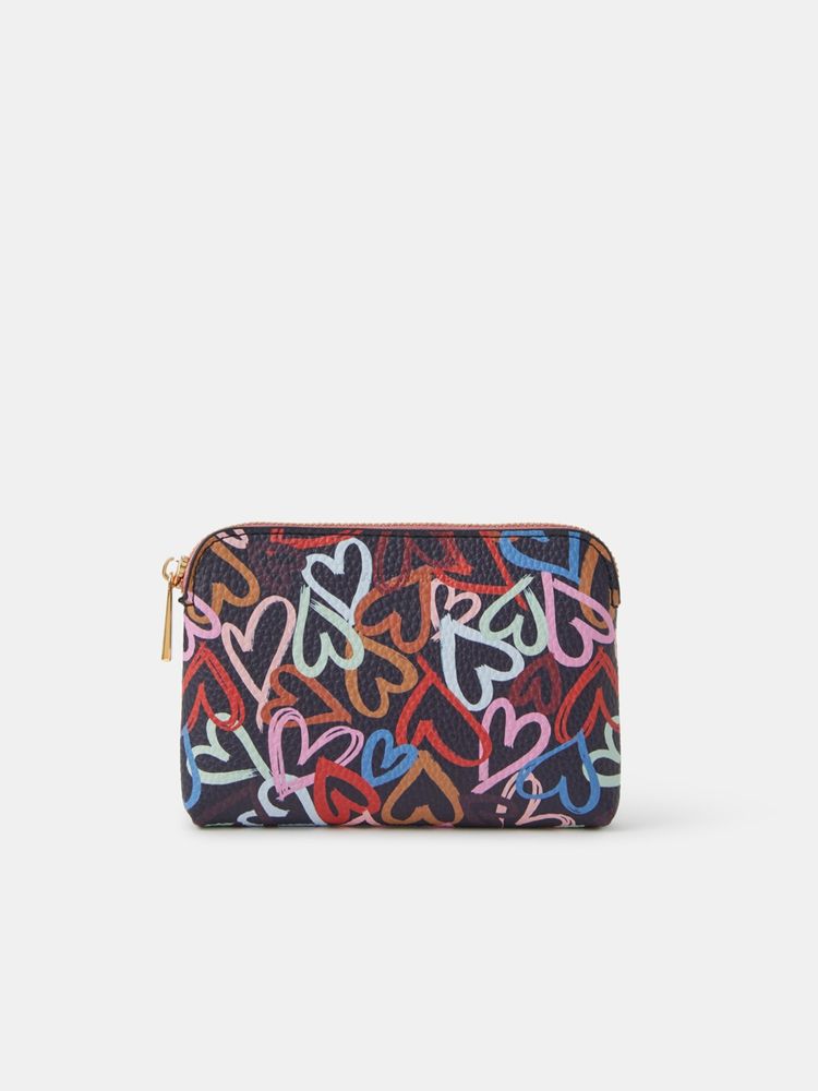 Accessorize London Women Multi-Color Sketchy Heart Coin Wallet-picture-23