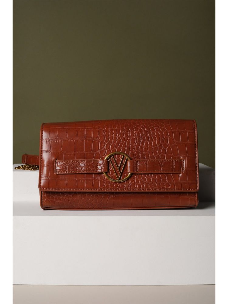 Van Heusen Women Brown Textured Casual Sling Bag-picture-36