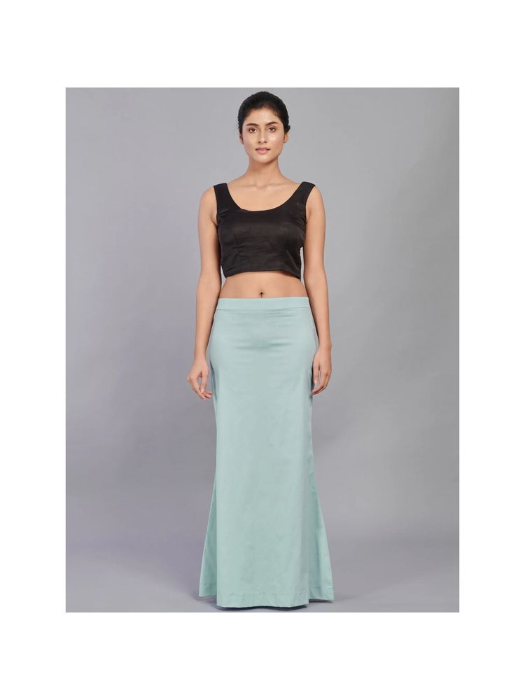 I AM BY DOLLYJAIN Cotton Lycra D'coat Blue-picture-31