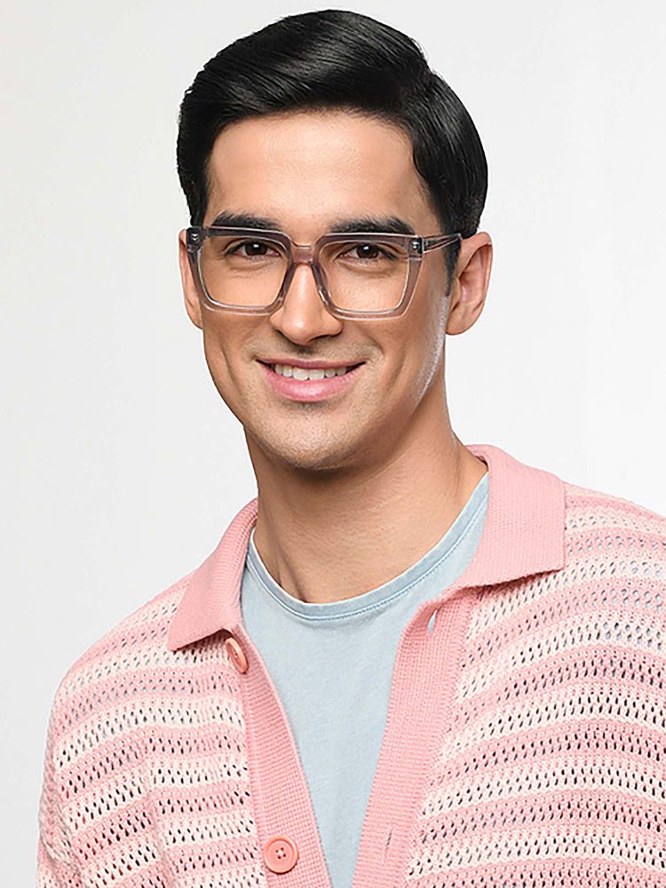 Lenskart STUDIO Unisex Zero Power Blue Cut & Antiglare Grey Frame Full Rim Computer Glasses-picture-14