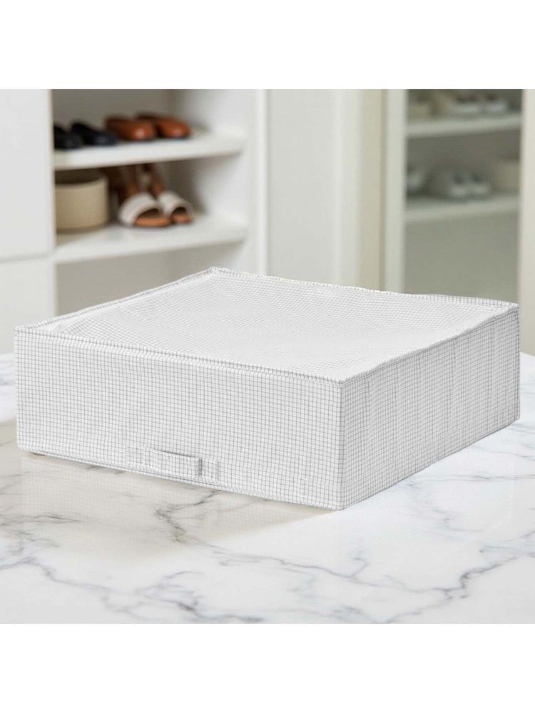 STOR White Polyester Under Bed Storage Organizer With Zip Lid - Foldable-picture-23