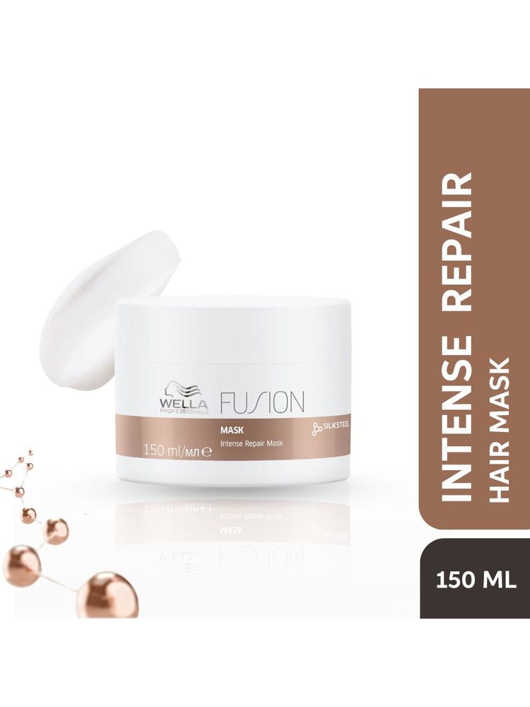 Wella professionals Fusion Intense Repair Hair Mask with Silk Amino Acids for Damaged & Frizzy Hair