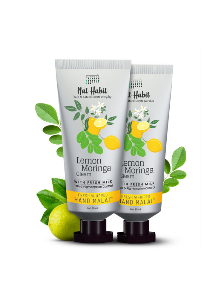 Nat Habit Lemon Moringa Hand Malai, Hand Creams for Tan & Pigmentation Control, Hand Moisturizer-picture-24