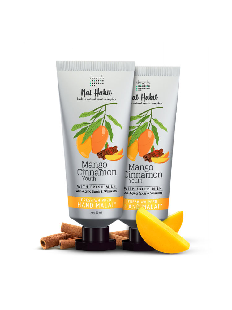 Nat Habit Mango Cinnamon Youth Hand Malai, Hand Creams for Dry Hands With Shea Butter For Women, Men-picture-15