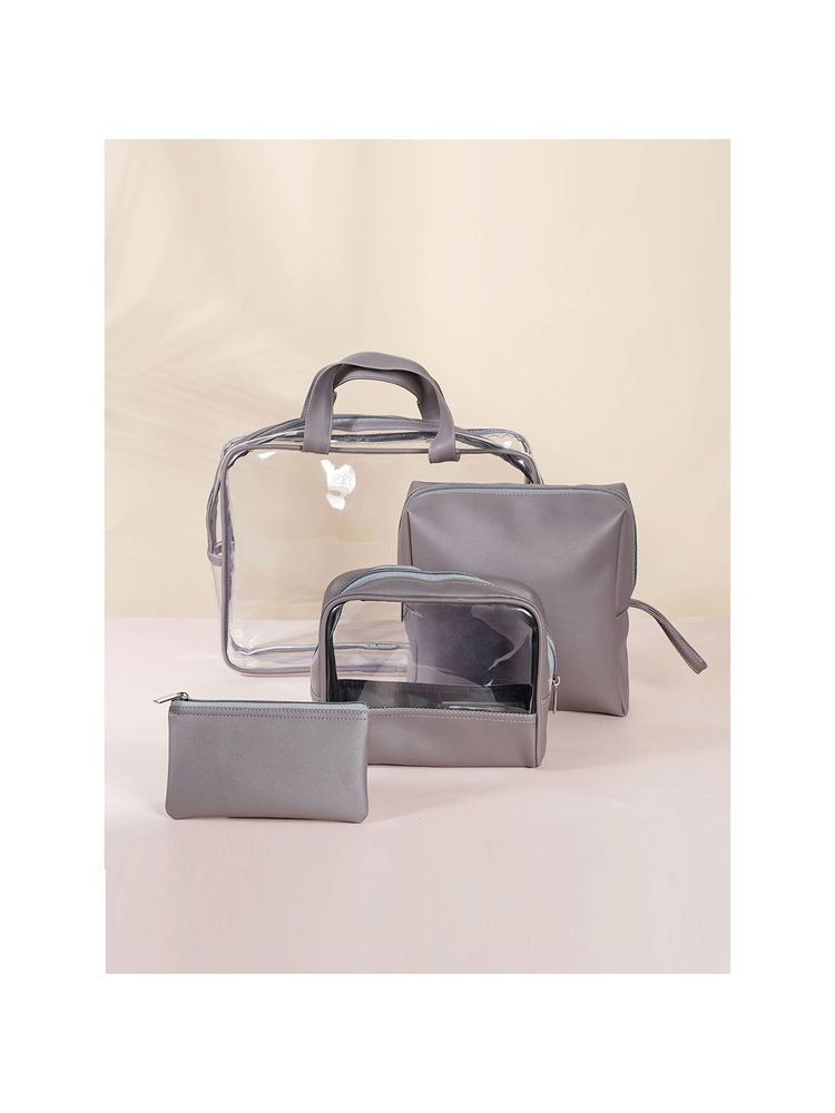 Nestasia Grey Travel Kit (Set of 4)
