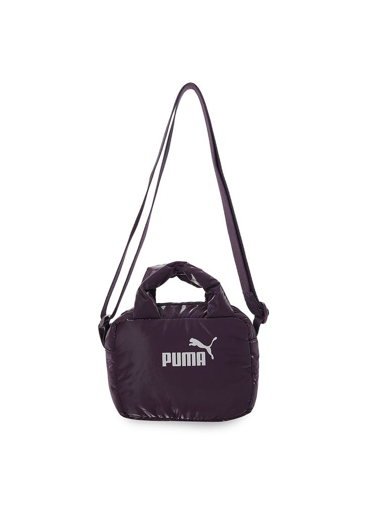Puma Core Up Womens Mini Purple Grip Sling Bag-image-0