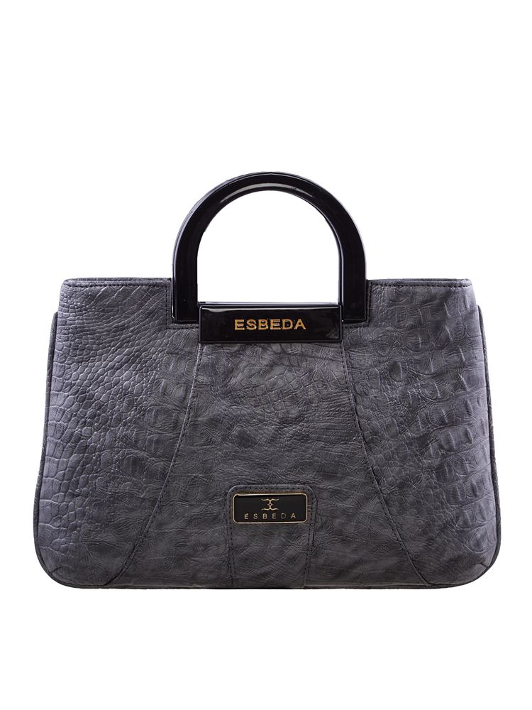 Esbeda Snake Work Pu Synthetic Armbag - Blackish-Grey