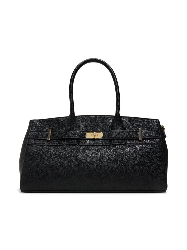 Call It Spring Black Synthetic Solid Handbag with Detachable Strap-picture-12