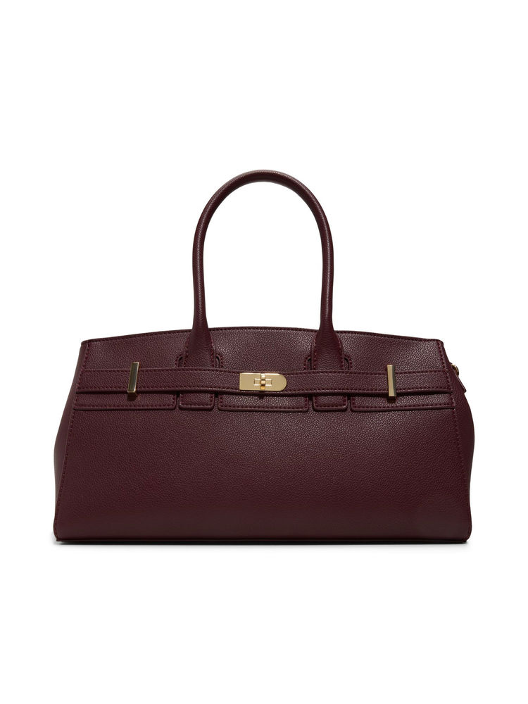 Call It Spring Maroon Synthetic Solid Handbag with Detachable Strap-picture-24