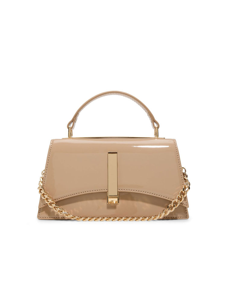Aldo Brown Synthetic Solid Handbag with Detachable Chain Strap and Strap-picture-24