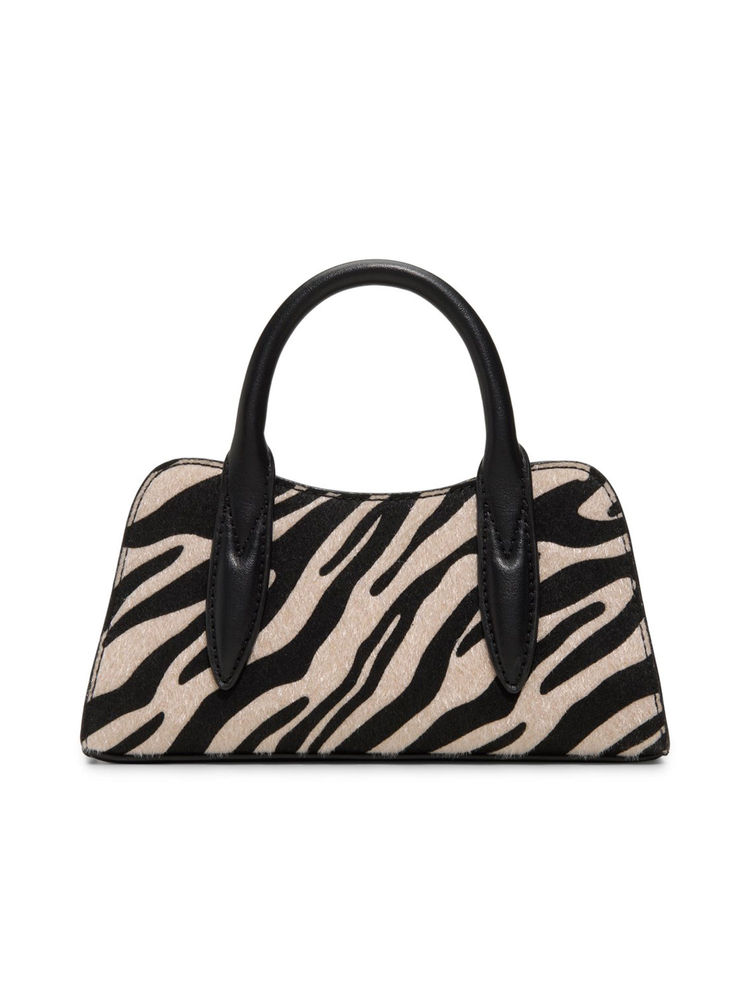 Call It Spring Black Textile Animal Print Handbag with Detachable Strap-picture-22