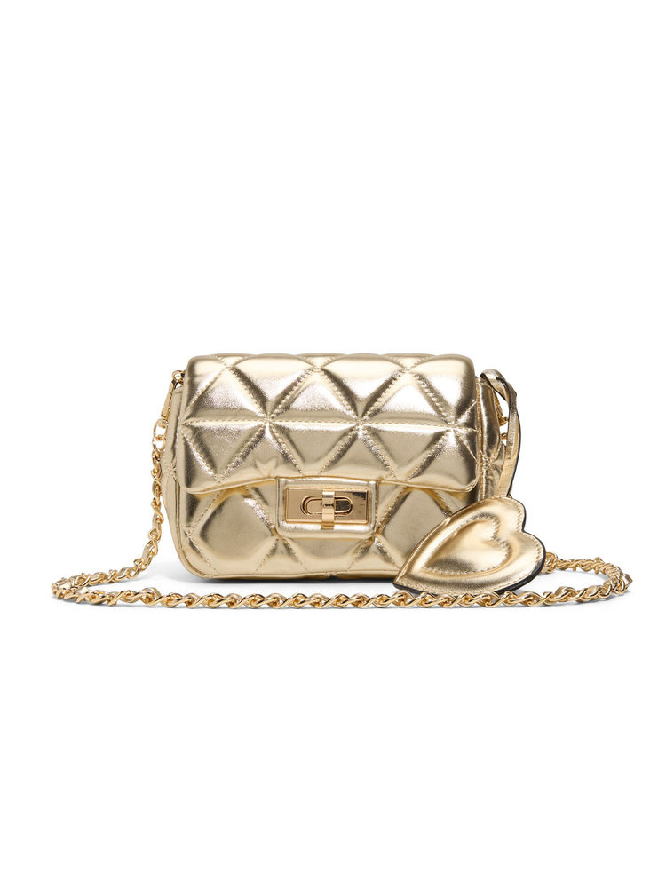 Aldo Gold Synthetic Textured Slingbag-picture-17