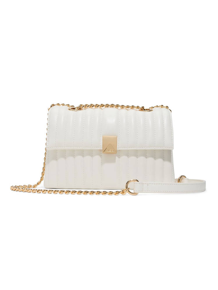Aldo White Synthetic Textured Slingbag-picture-23