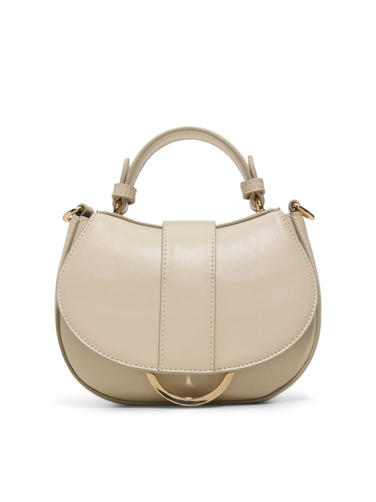 Call It Spring Beige Synthetic Solid Handbag with Detachable Strap-picture-17