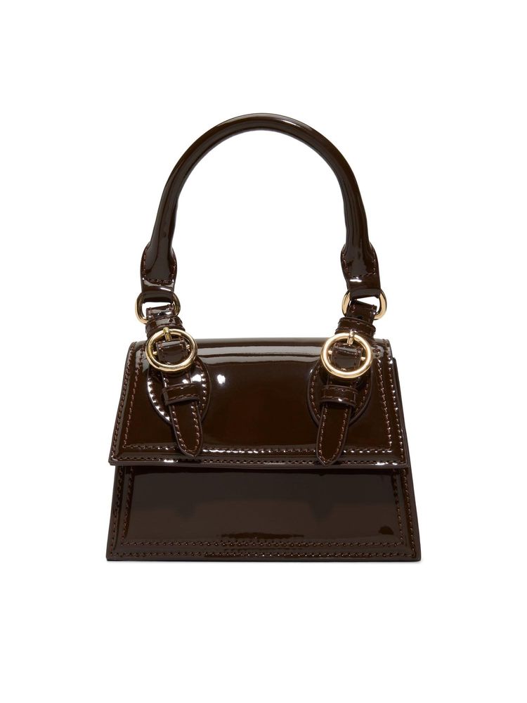 Call It Spring Brown Synthetic Solid Handbag with Detachable Strap-picture-19