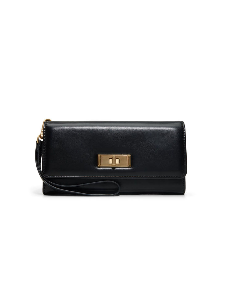 Aldo Black Synthetic Solid Wallet-picture-28