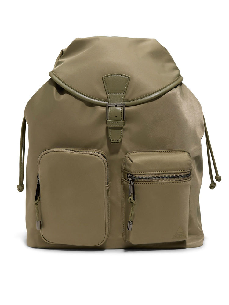 Aldo Green Textile Solid Backpack-picture-18