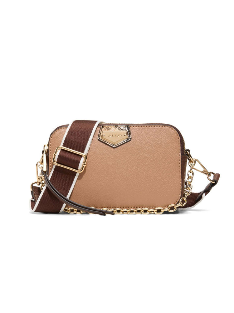 Aldo Brown Synthetic Solid Slingbag with Detachable Strap-picture-22