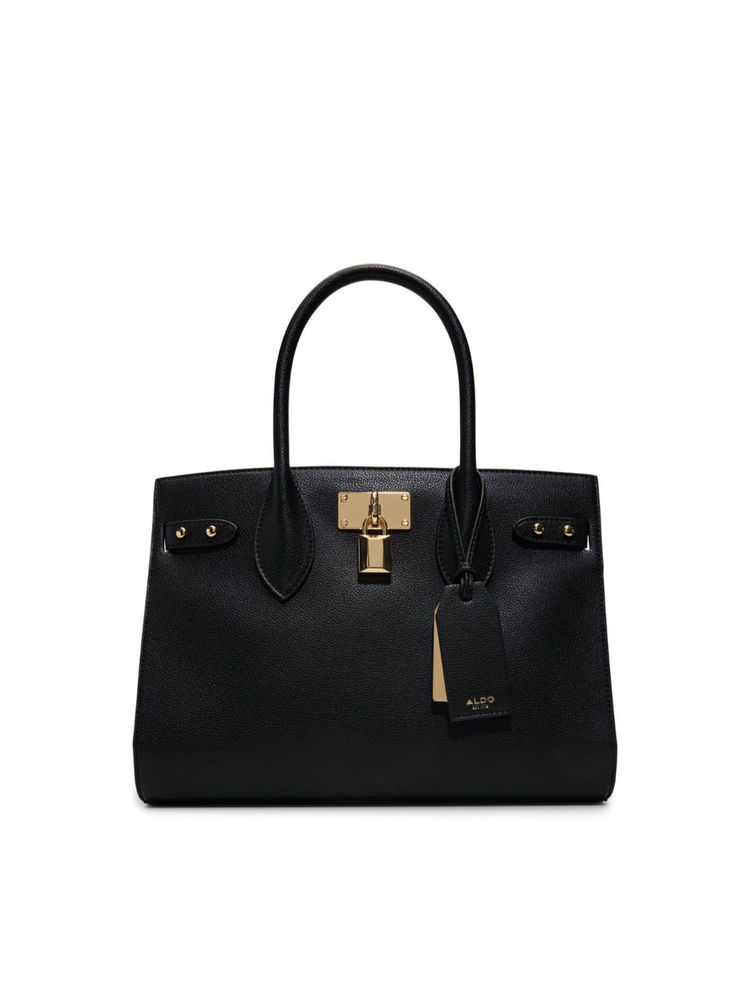 Aldo Black Synthetic Solid Handbag with Detachable Strap-picture-33