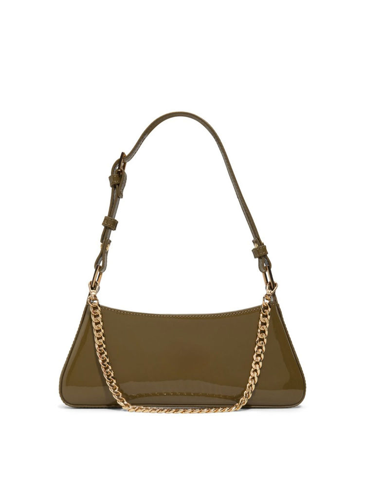 Aldo Olive Synthetic Solid Handbag with Detachable Chain Strap and Strap-image-26