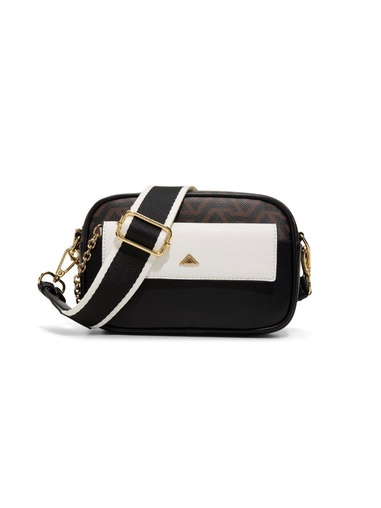 Aldo Brown Synthetic Printed Slingbag with Detachable Strap-picture-20