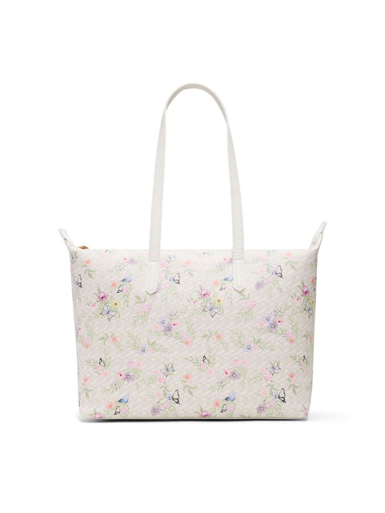 Call It Spring White Synthetic Floral Tote Bag-picture-11