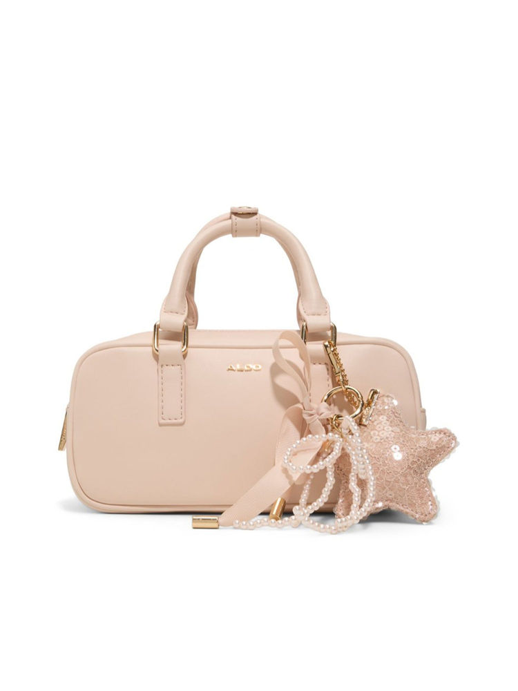 Aldo Pink Synthetic Solid Handbag with Detachable Strap-image-45