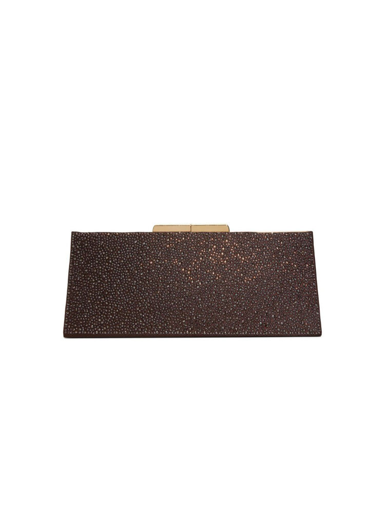 Aldo Brown Synthetic Embellished Clutch with Detachable Chain Strap-image-39