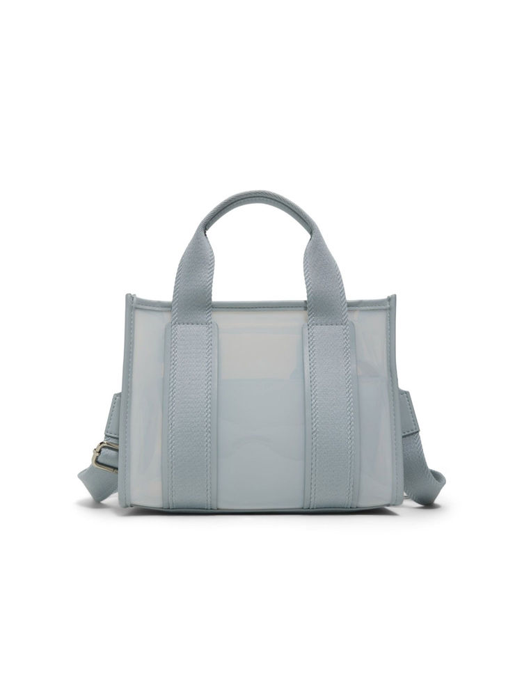 Call It Spring Blue Synthetic Solid Tote Bag with Detachable Strap and Pouch-image-29