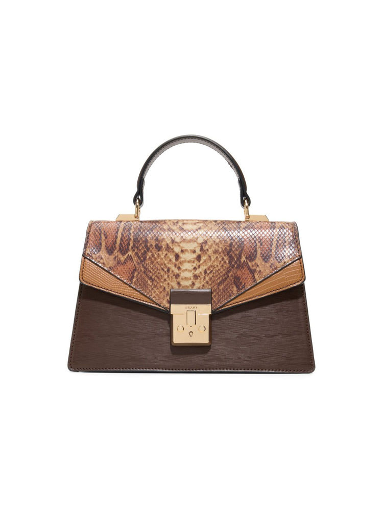 Aldo Brown Synthetic Animal Print Handbag with Detachable Strap-picture-19