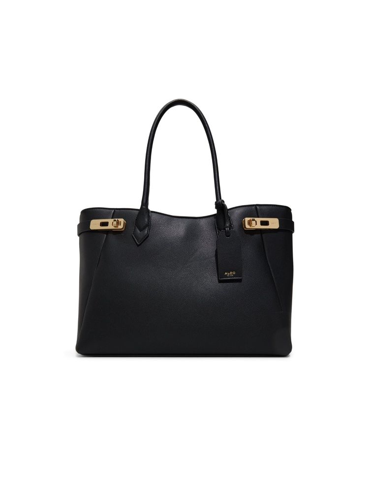Aldo Black Synthetic Solid Handbag-picture-15