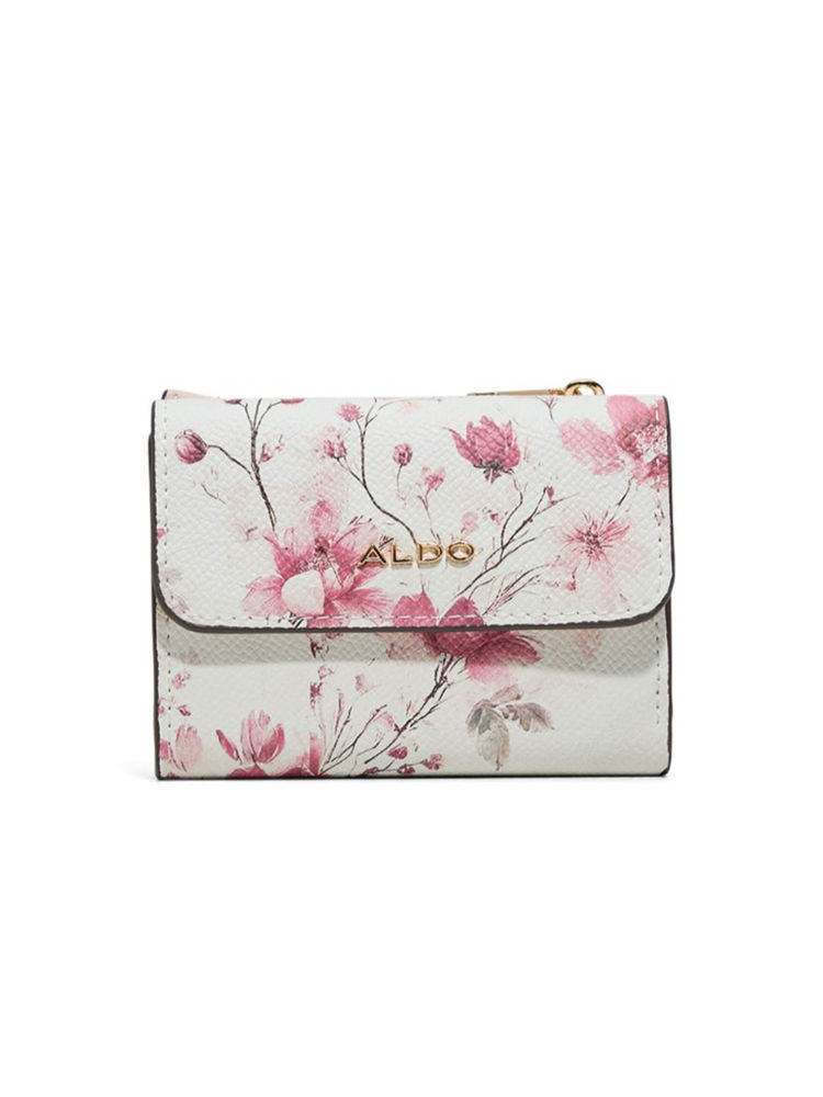 Aldo White Synthetic Floral Wallet-picture-10