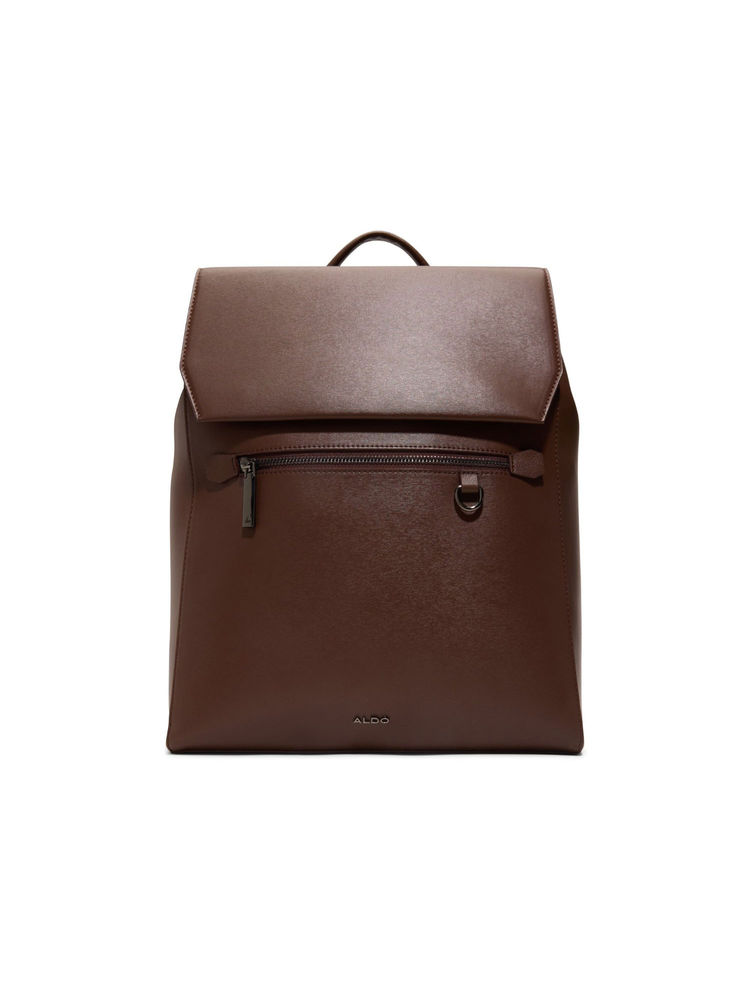 Aldo Brown Synthetic Solid Backpack-picture-10