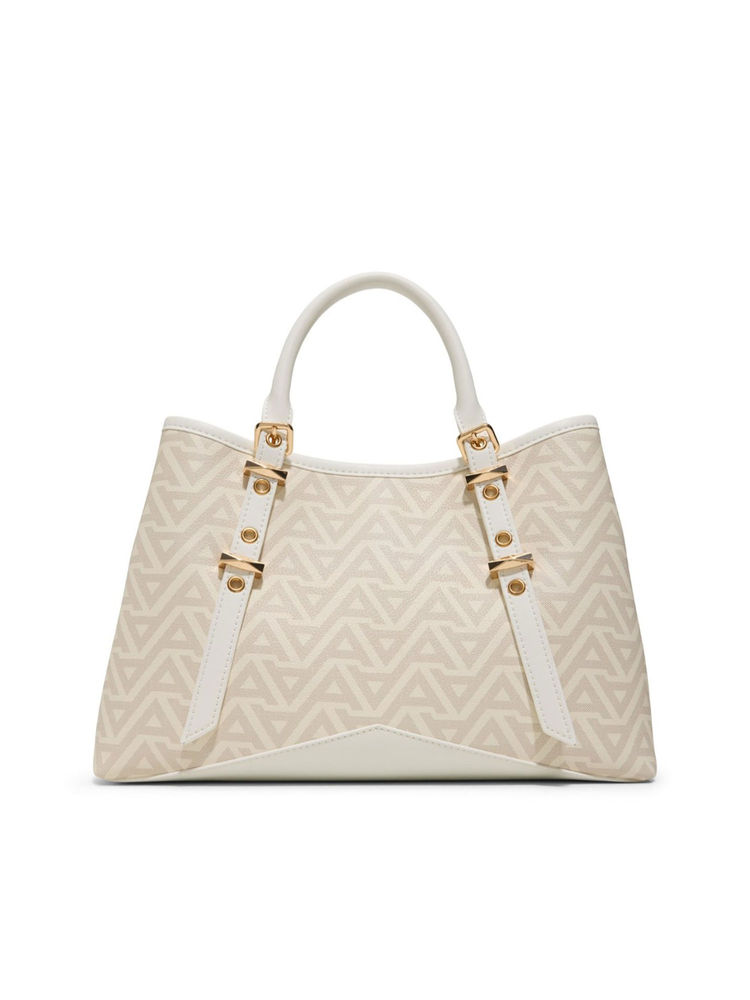 Aldo Beige Synthetic Printed Handbag with Detachable Strap-picture-23