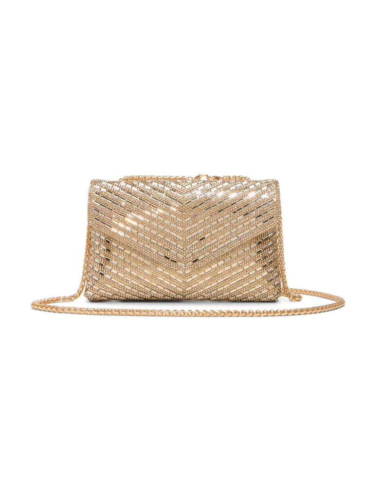 Aldo Gold Synthetic Textured Slingbag-picture-14