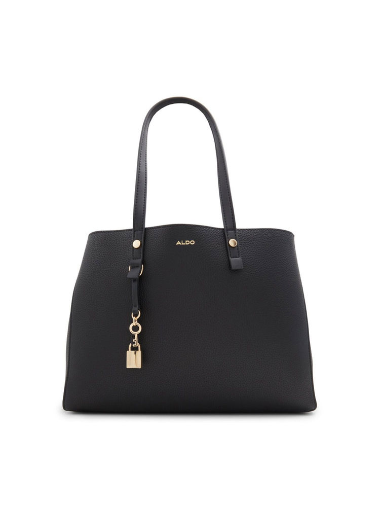 Aldo Black Synthetic Solid Handbag with Detachable Strap-picture-21