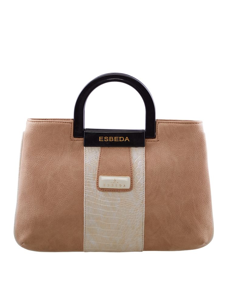 Esbeda Solid Pu Synthetic Armbag - Beige