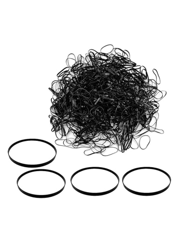 Bronson Professional Rubber Band Soft & Smooth Basic Everyday Wear Thin Elastics Stretchy Hair Tie