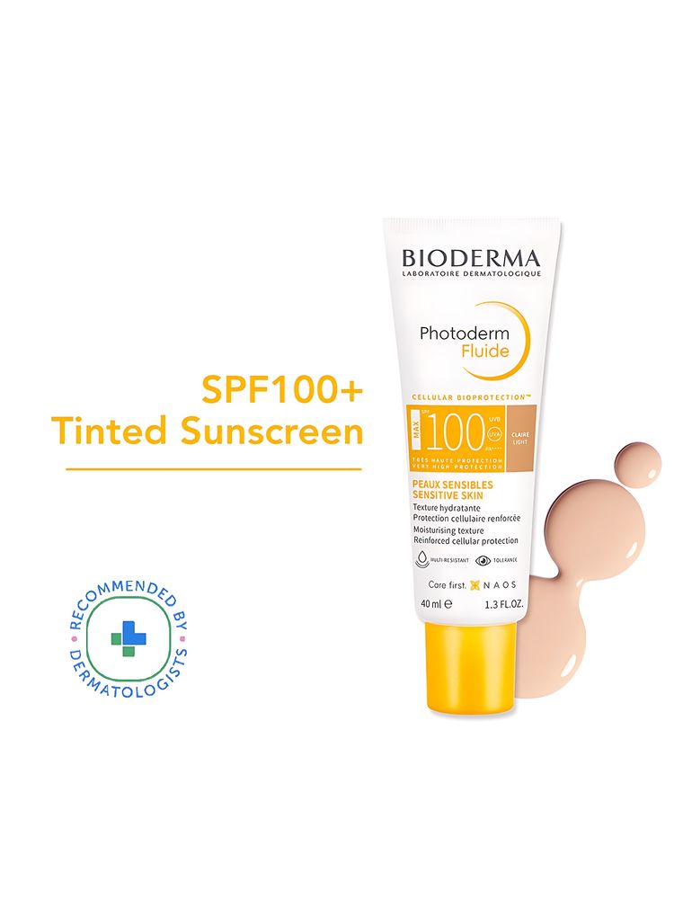Bioderma SPF 100+ Tinted Sunscreen - Photoderm Aquafluide Claire With UVA Protection-image-30