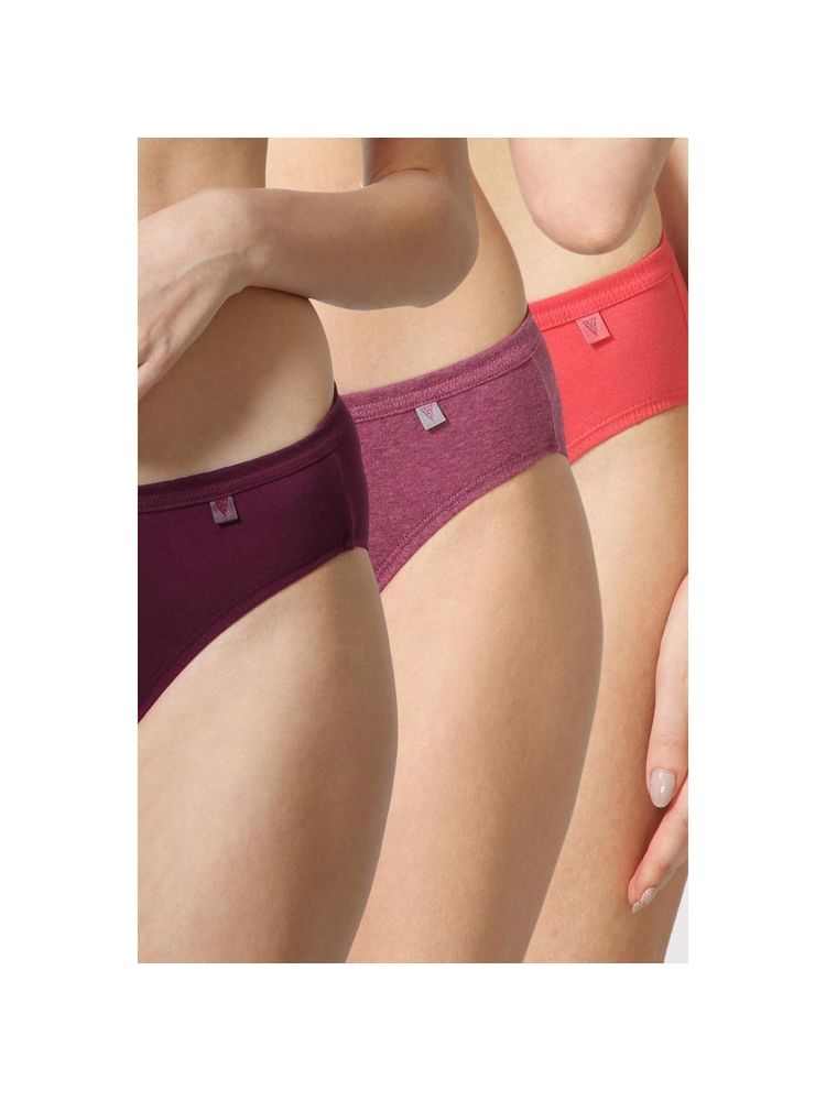 Van Heusen Woman Lingerie And Athleisure Pack Of 3 Anti Bacterial No Marks Bikini Panty Dark
