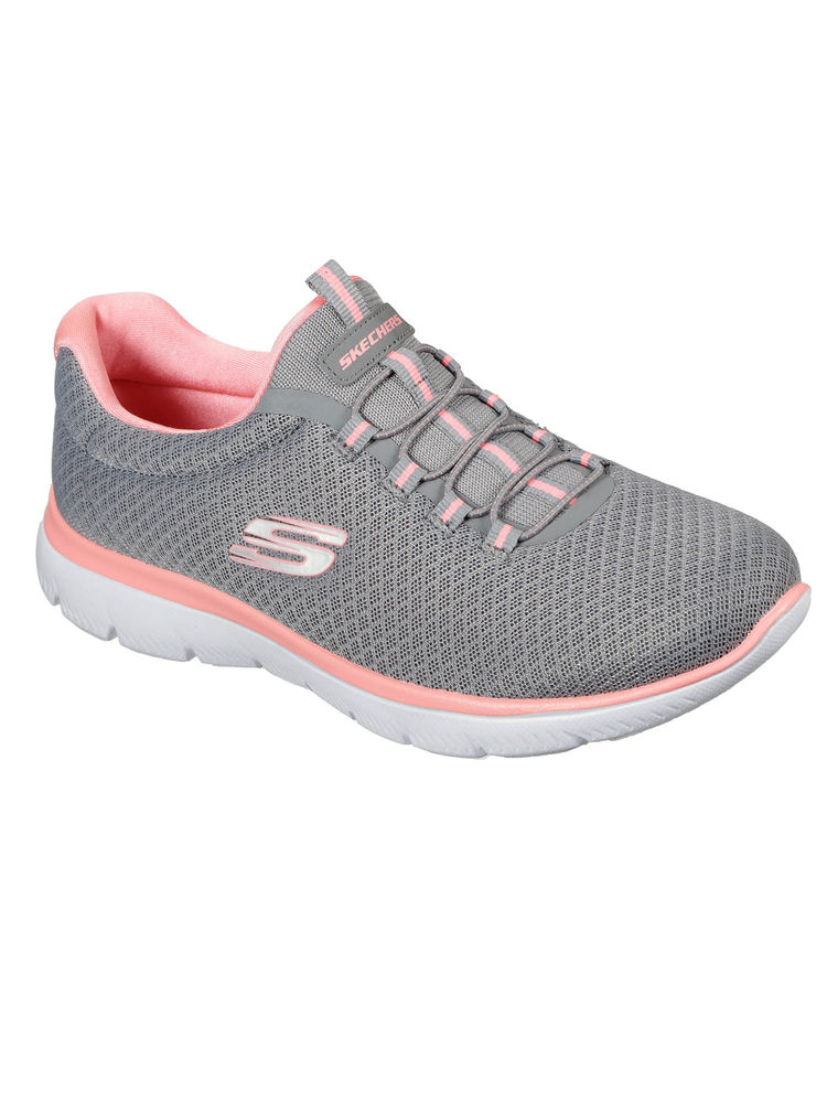 SKECHERS Women SUMMITS Grey Casual Slip On Sneakers-picture-41